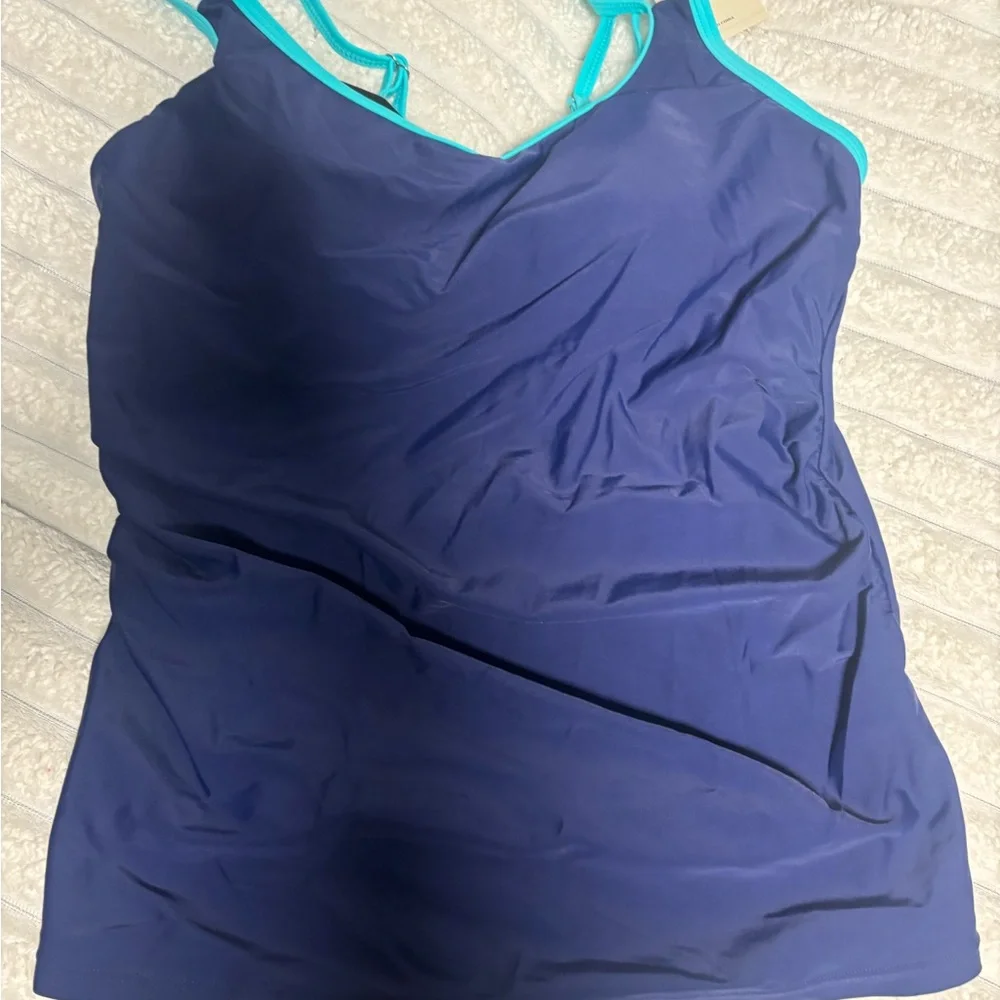 Elegant Navy and Aqua Bikini Set
